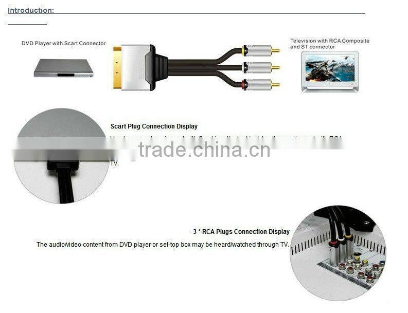 scart usb cable,Nickel-Plated vga scart adapter