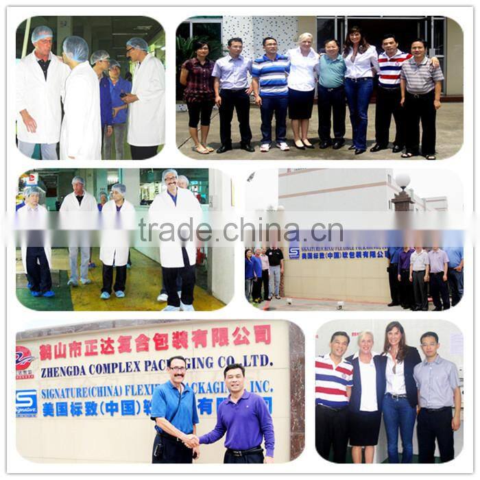 Food Industrial Use and Gravure Printing Surface plastic green coffee bean bag