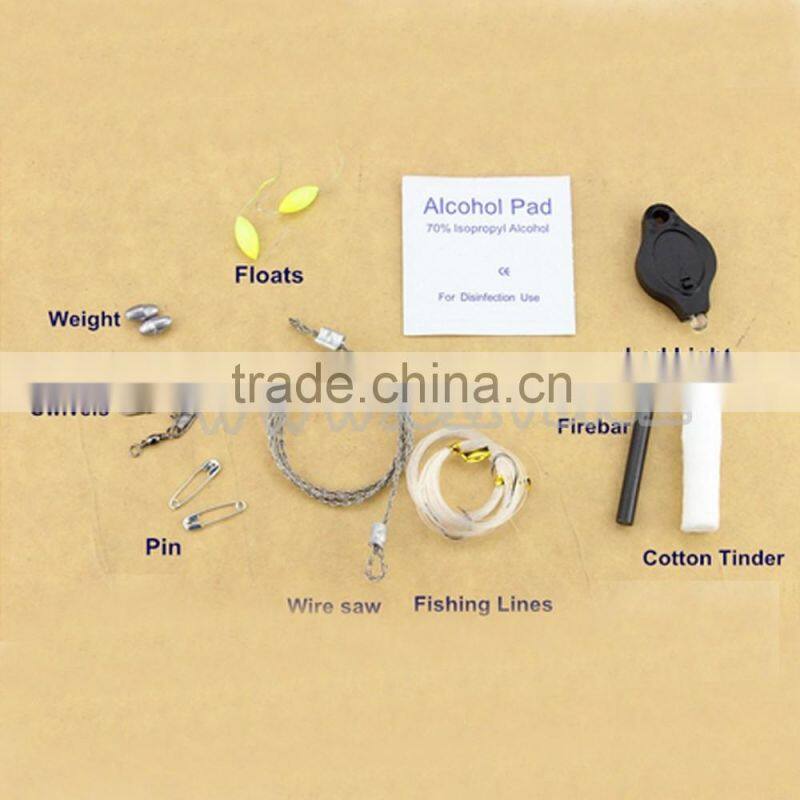 Wholesale outdoor hiking and fishing Paracord Bottle Survival Gear