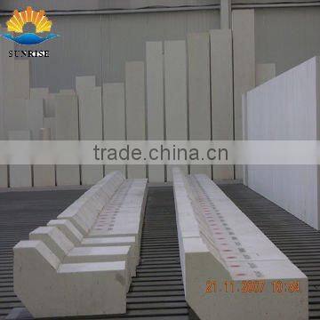 Zhengzhou Sunrise fused cast AZS block as glass furnace bricks