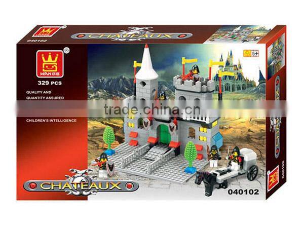 intelligent ABS hot plastic toy castle block with EN71