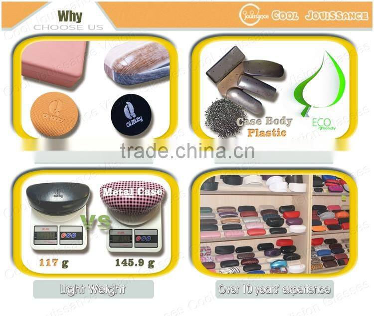 Fashion Eco-Friendly leather material case eyewear suitcases for eyeglasses