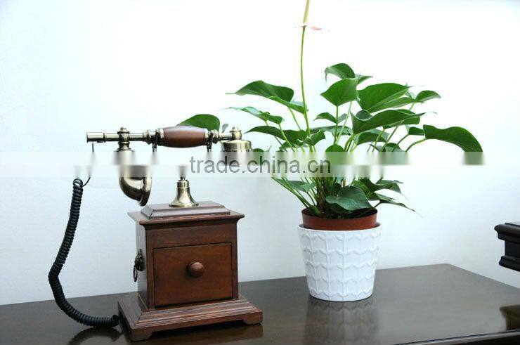 tel-6711906 Antique telephone Home wooden antique telephone