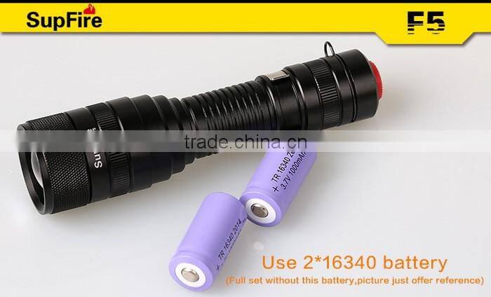 Hot seller SupFire F5 mini portable LED flashlight torch with clip