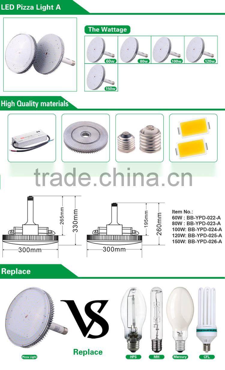 EMC approved high lumen high power E40 high bay led outside lightings