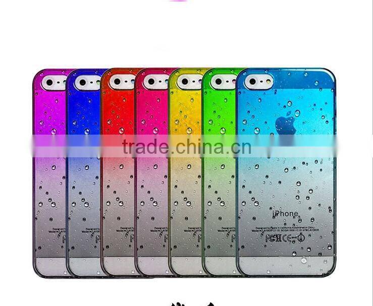 New Hard Back Raindrop Mobile Phone Case Cover for Apple iPhone 6S 6 Plus 5S