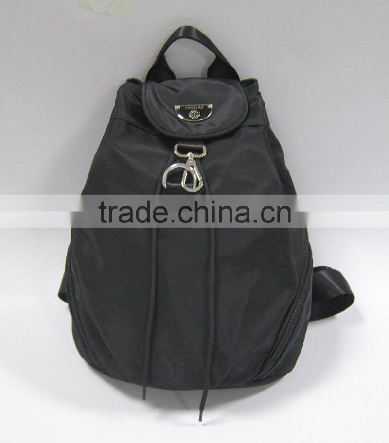 Wholesale black polyester drawstring backpack