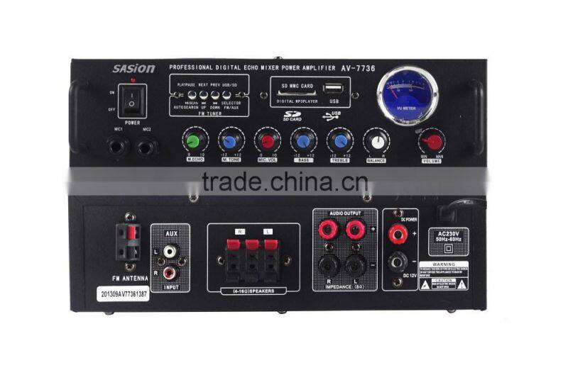 SASION AV-7736 Mini Power Amplifier with USB/SD