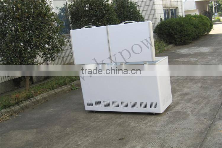 318L customized island freezer solar freezer 12v dc freezer compressor