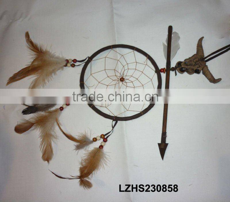 Framed Indian bear Dream Catcher Wall Decor LZHS230891