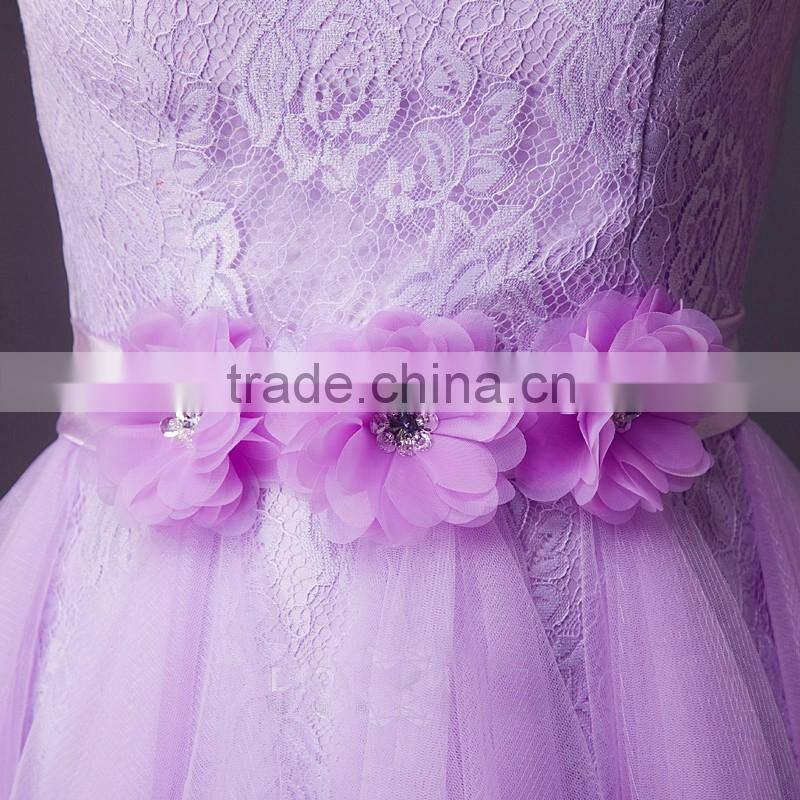 China Factory Wholesale purple prom dress