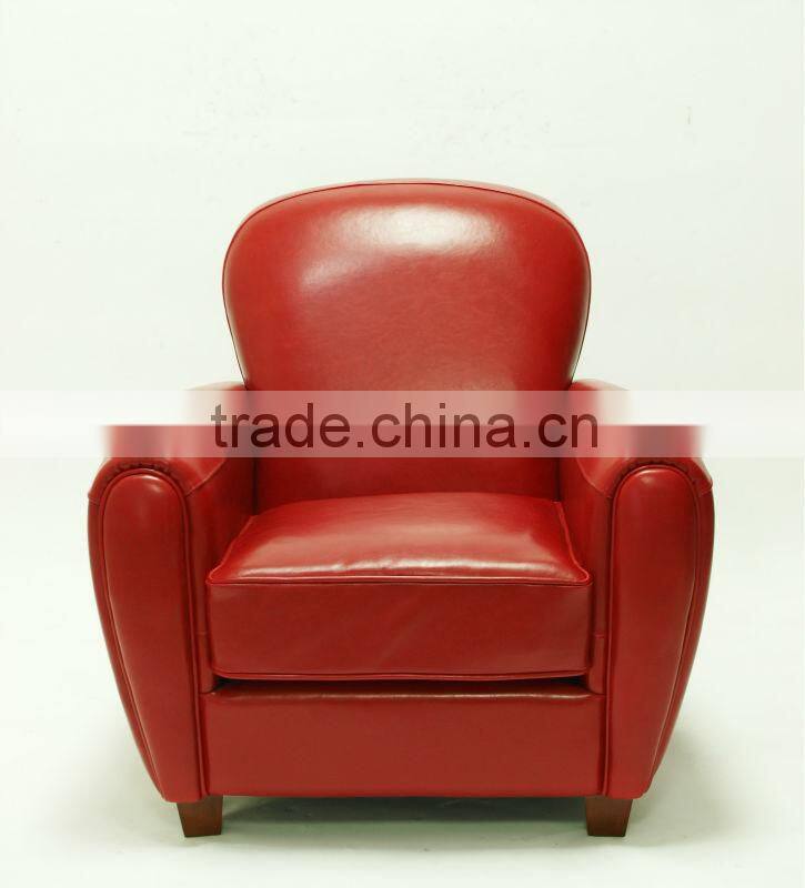 Home furniture use single seat leather sofa chair/leather armchair(KS-7026)
