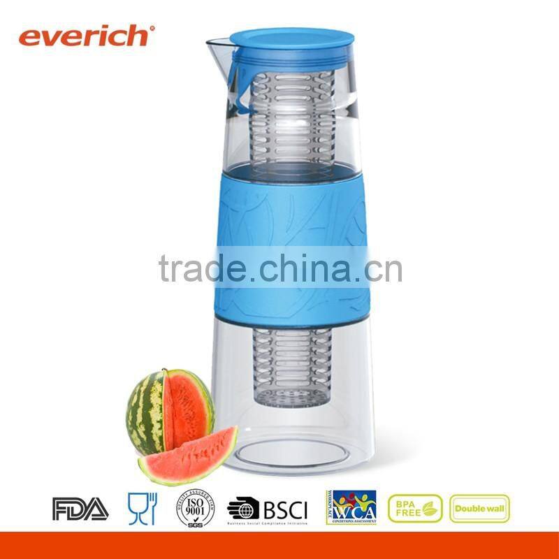 1000ml Wholesale borosilicate glass jug with sleeve