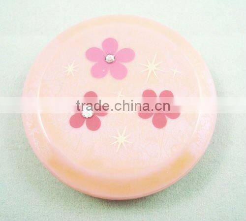 Round makeup mirror/plastic compact mirror/vanity mirror/magnifying makeup mirror