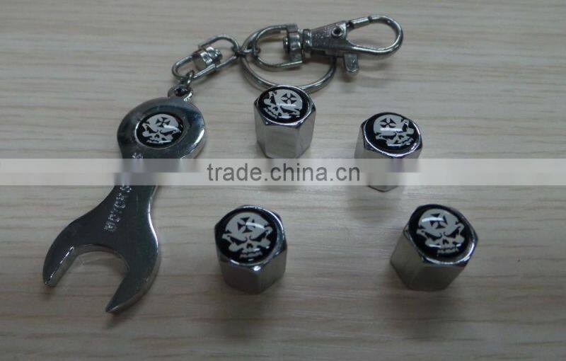 Anti Theft Car Logo Wheel Tire Valve Stem Air Caps