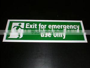 A4 pvc safety exit sign(M-CS084)