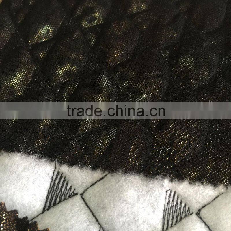 lace embrodiery quilting fabric,thermal fabric for down coat,jacket and garment