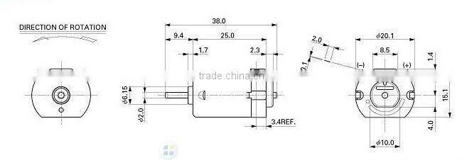 12V Micro motor (FC-130RA) for South Africa goverment electric valve water meter