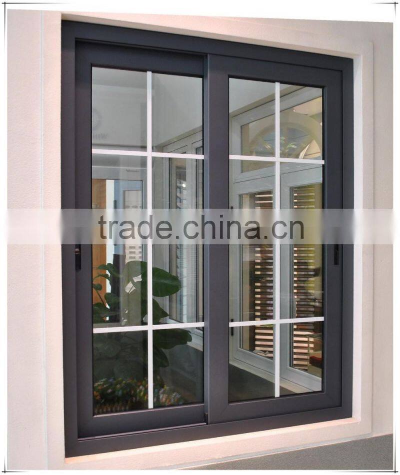 Attractive Design of UPVC/PVCsliding window with grill
