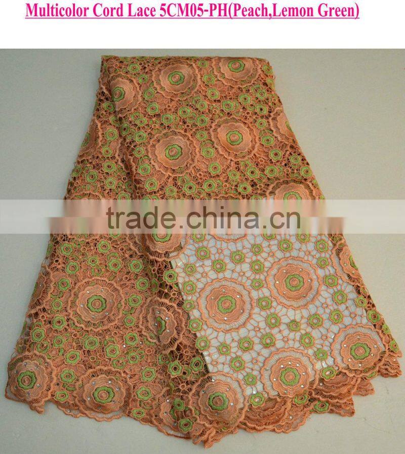 High-end african fabric lace mesh lace fabric for dress on sale