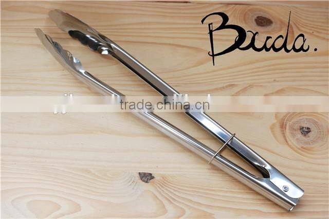 12" Popular special shape good quality stainless steel food tong BD-B9336