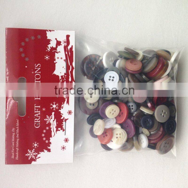 Various types wholesale assorted plastic buttons for diy craft