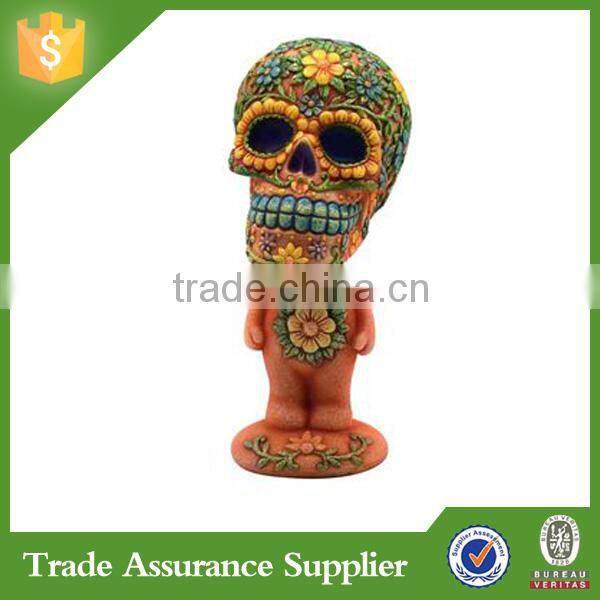 Wholesale Custom Resin Skull Bobblehead Souvenir