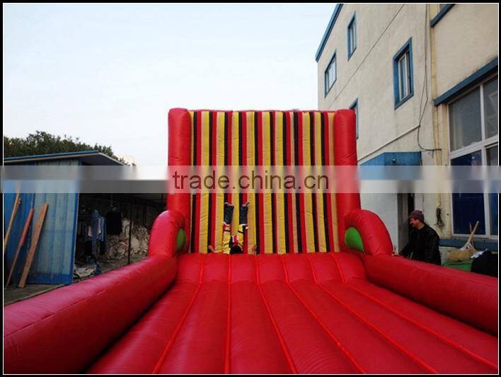 hot sale inflatable velcro suit wall games/ inflatable stick velcro wall