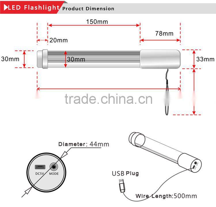 Aluminum Led Flash Light/Colorful Aluminum Mini Flash LED Light