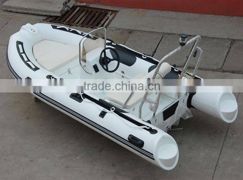 new hypalon rib boat 350 rigid inflatable boat with outboard motor 2016 hot sale