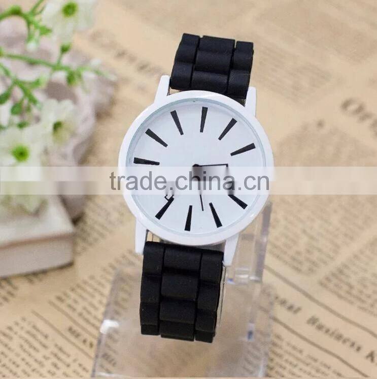 Fashion Summer Candy Color Electronic Quartz Movement Silicone Watches