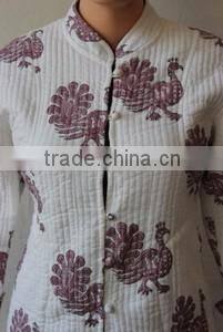 Vintage kantha quilted jacket reversible ethnic quilted jacket