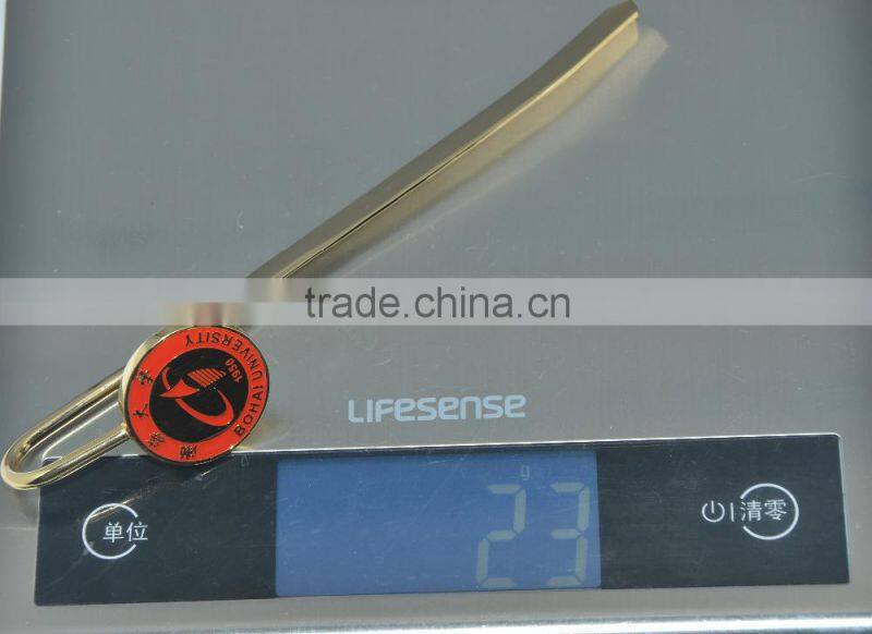 Red round head soft enamel Metal bookmark for souvenir