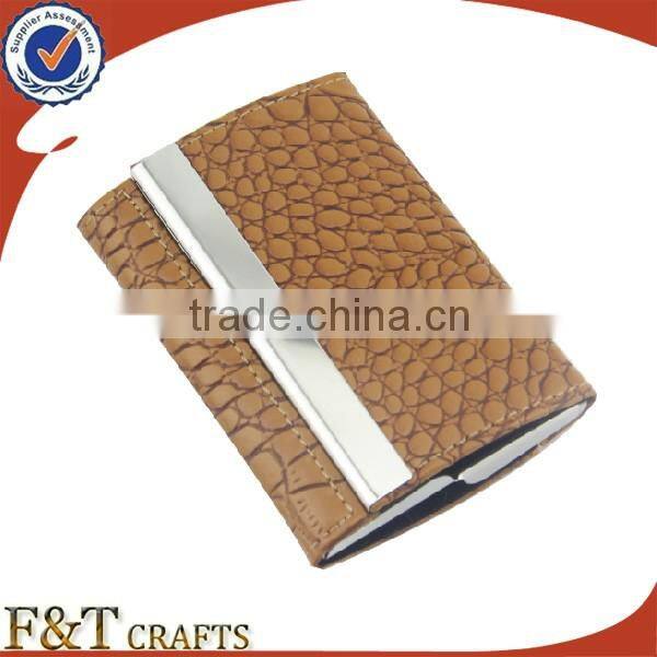 Manufactur metal and leather type name card printing for sales