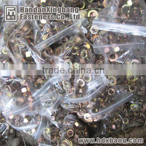 din934 4.8grade nut M20 with zinc palted fastener made in hebei handan