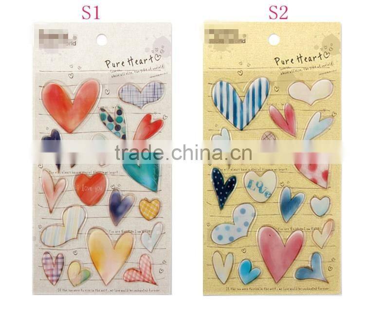 Eco-friendly Non-toxic home decoration epoxy sticker,China factory custom epoxy sticker