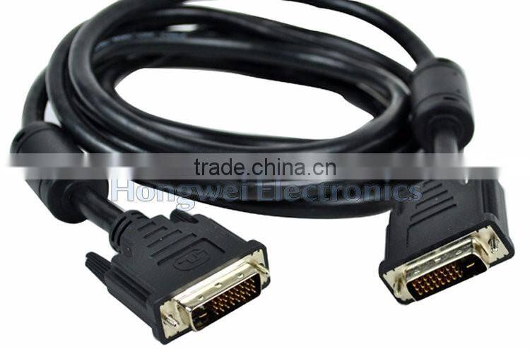 Blue-rays player HDTV digital cables video wire customized gold plated DVI cables