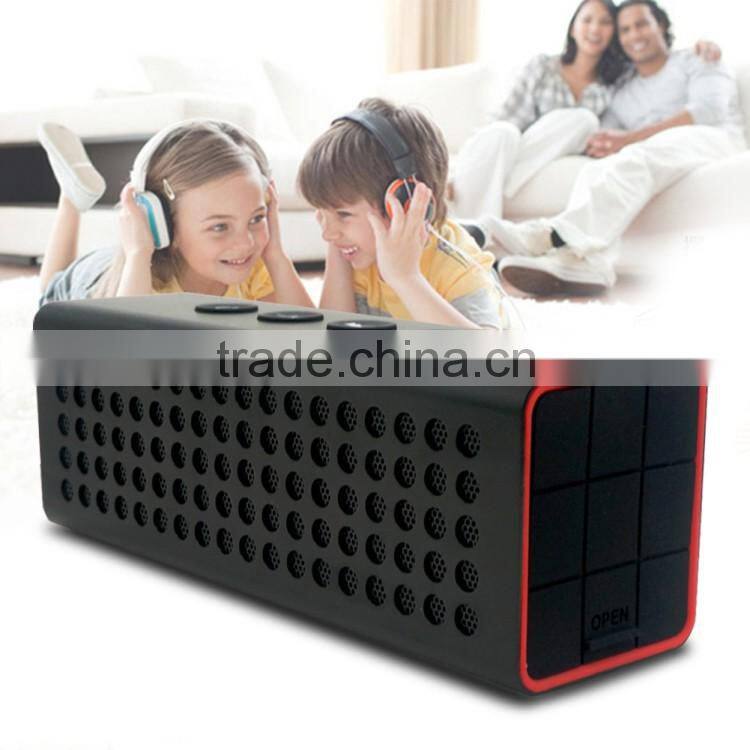 Dual channel stereo aluminum bluetooth speaker support TF card