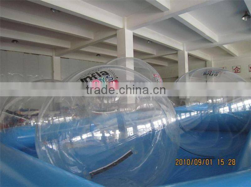 Transparent Tizip Zipper Water Walking Ball for Sale