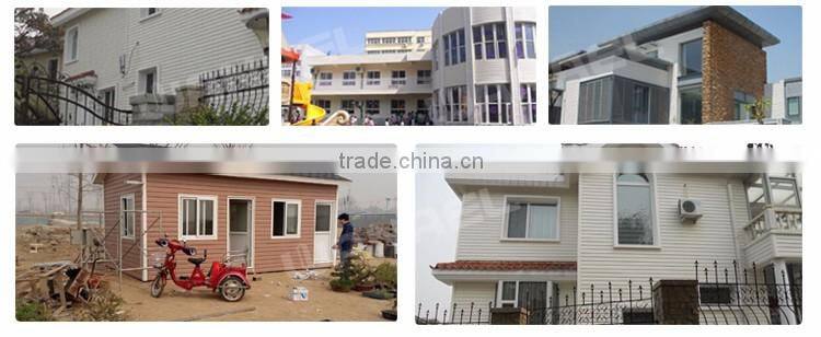 Composite exterior plastic PVC lumber wall siding