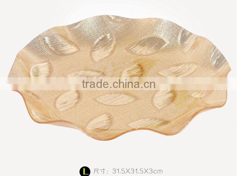 BPA free food safe acrylic fruit plate dry fruit plate