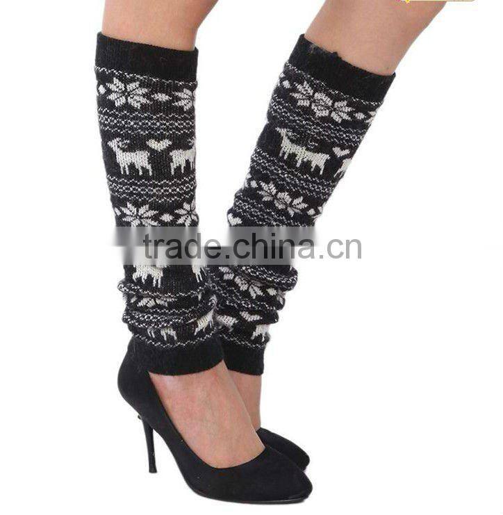 winter fashion collection! women leg warmer-Christmas deer