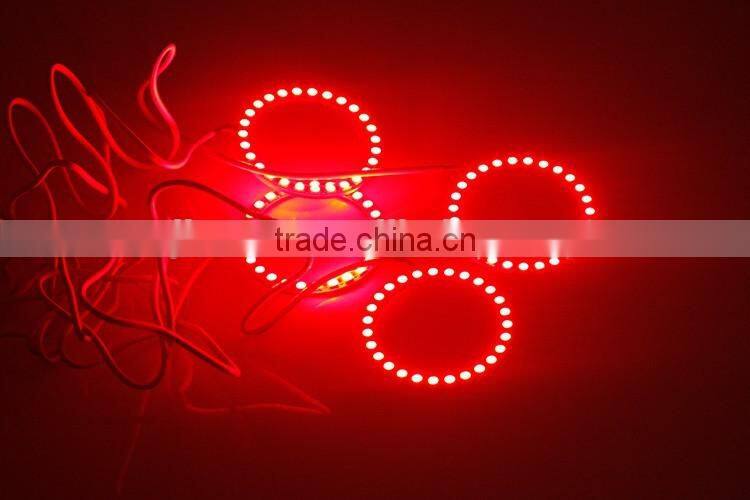 New Products 12v rgb with remote car led light angel eye colors led ccfl halo rings color changing headlight angel eyes kit