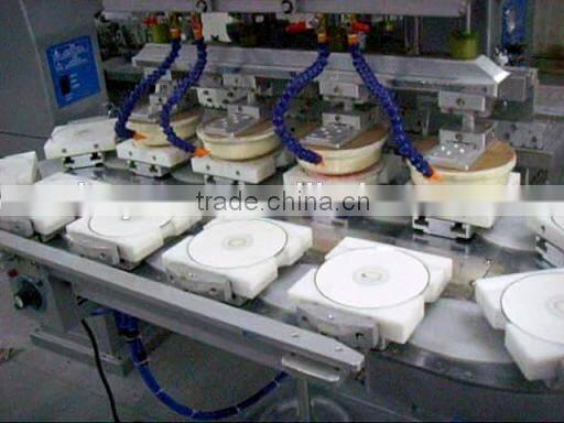 high rapid 4 color pad printer for dvd