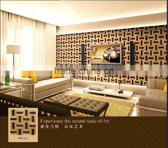 Livingroom natural wall solid wood mosaic parquet