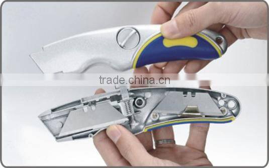 3pcs Trapezoid blade Zinc alloy Trimming Utility Cutter Knife