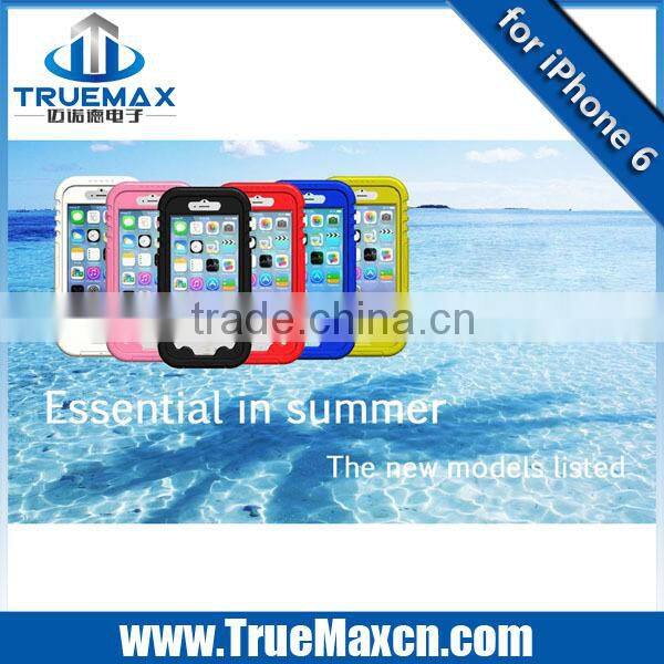 Newest for iPhone 6 Colorful Waterproof Case, for iPhone 6 2 in 1 Case