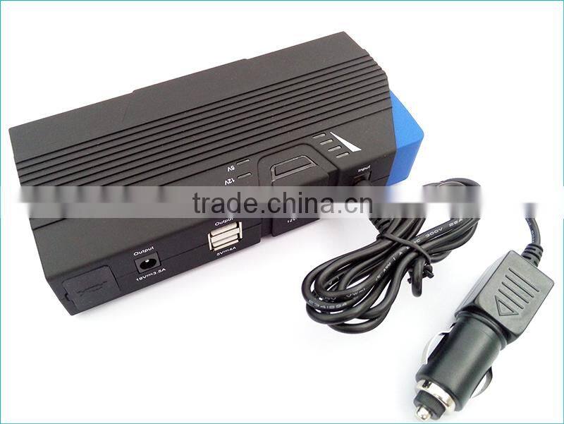 Mini Type Power BoosterPortable 12000mAh Multi-Function Li-Po battery for cars with USB output emergency car jump starter