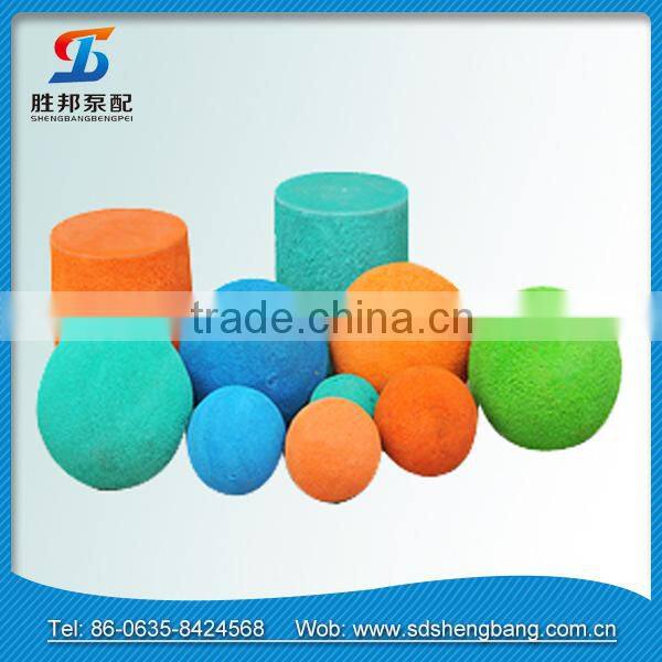 concrete pump mid-soft cleaning ball / cleaning rubber sponge column