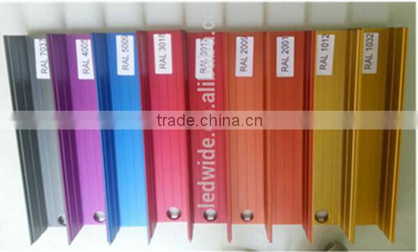 Pendent or Recessed or Surface mounted Linear shape led aluminum profile with wrings